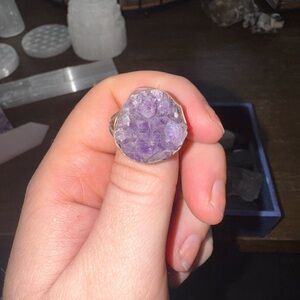 Amethyst Crystal Ring